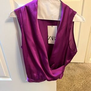 NWT fuchsia zara top